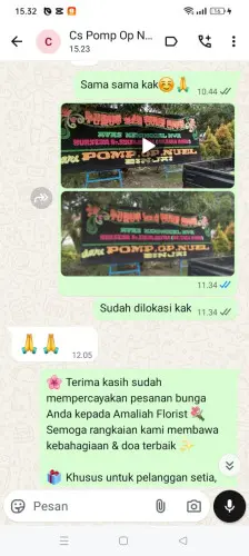 Testimonial Papan Bunga cinere