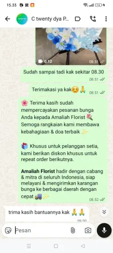Testimonial Standing Flower cinere